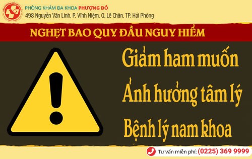 Tác hại của nghẹt bao quy đầu